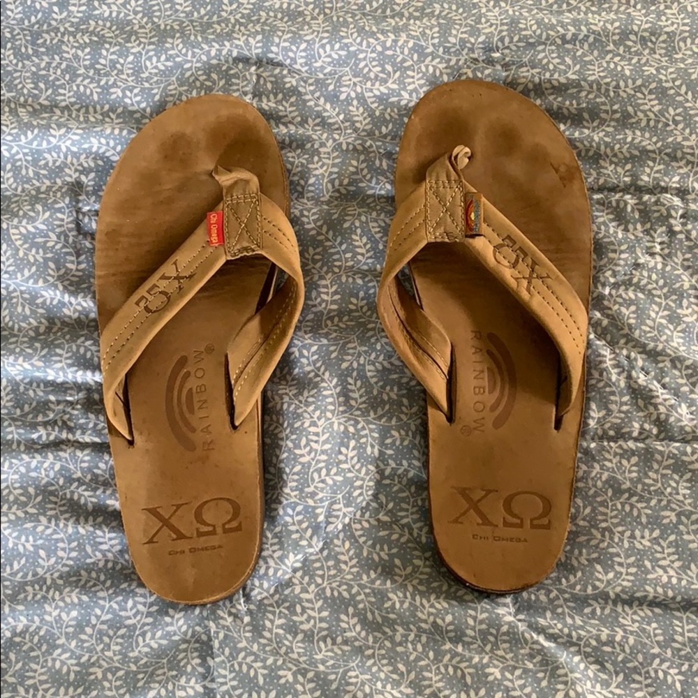 Rainbow Chi Omega Sandals